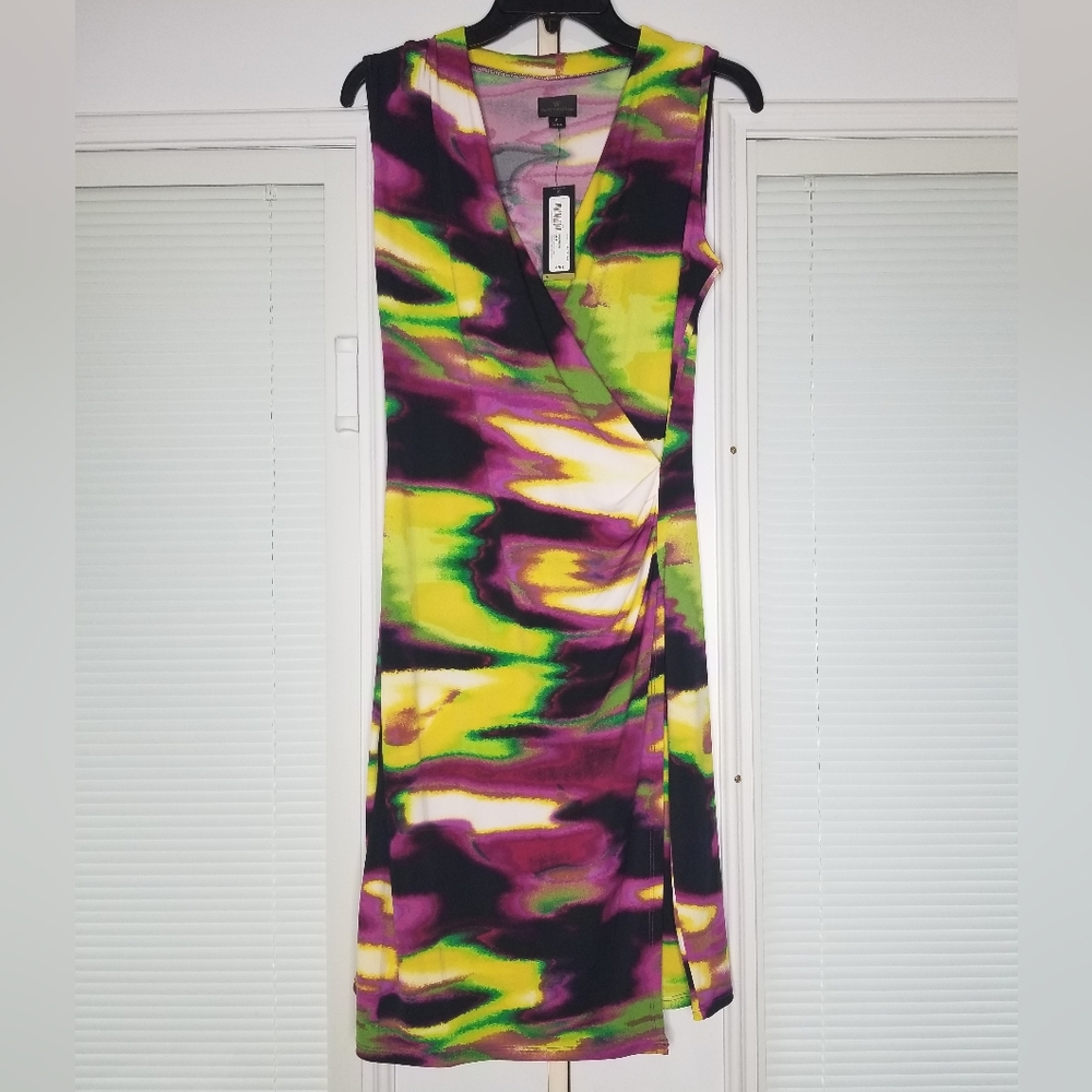 NWT Worthington Multicolored Wrap Style Dress